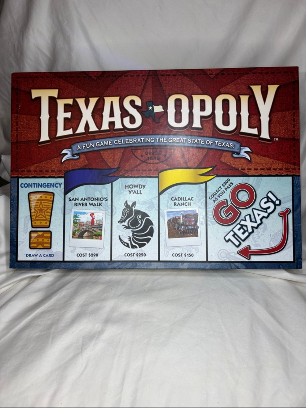 Texas-opoly Board Game – Red Edition by Winning Moves